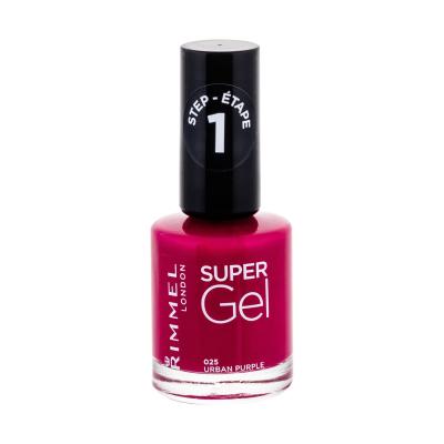 Rimmel London Super Gel STEP1 Lak na nehty pro ženy 12 ml Odstín 025 Urban Purple