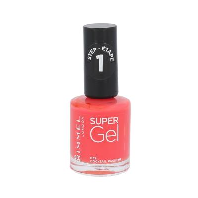 Rimmel London Super Gel STEP1 Lak na nehty pro ženy 12 ml Odstín 032 Cocktail Passion