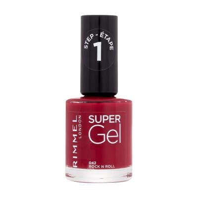 Rimmel London Super Gel STEP1 Lak na nehty pro ženy 12 ml Odstín 042 Rock n Roll