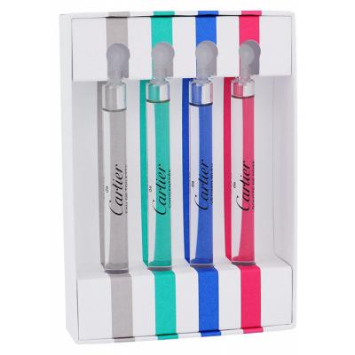 Cartier Mini Set 1 Dárková kazeta toaletní voda Eau de Cartier 3,5 ml + toaletní voda Eau de Cartier Concentree 3,5 ml + toaletní voda Eau de CartierVetiver Bleu 3,5 ml + toaletní voda Eau de Cartier Goutte de Rose 3,5 ml