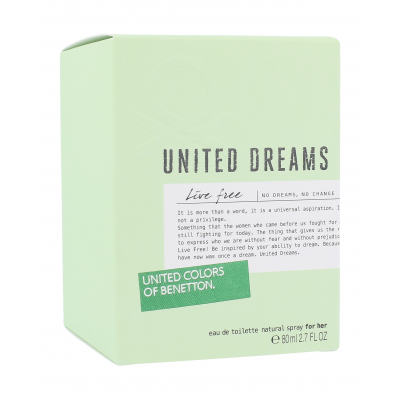 Benetton United Dreams Live Free Toaletní voda pro ženy 80 ml