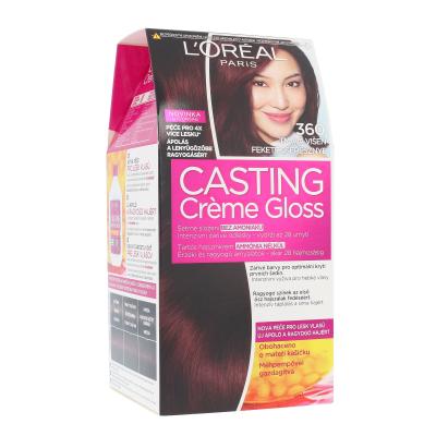 L'Oréal Paris Casting Creme Gloss Barva na vlasy pro ženy 48 ml Odstín 360 Black Cherry