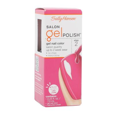 Sally Hansen Salon Gel Polish Gel Nail Color Lak na nehty pro ženy 7 ml Odstín 210 Back To The Fuchsia