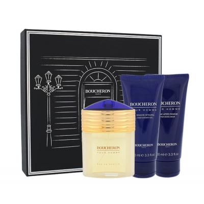 Boucheron Pour Homme Dárková kazeta parfémovaná voda 100 ml + balzám po holení 100 ml + sprchový gel 100 ml