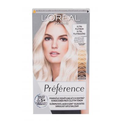 L&#039;Oréal Paris Préférence Les Blondissimes Barva na vlasy pro ženy 60 ml Odstín Ultra Platinum