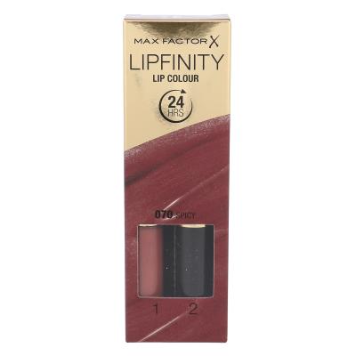 Max Factor Lipfinity 24HRS Lip Colour Rtěnka pro ženy 4,2 g Odstín 070 Spicy