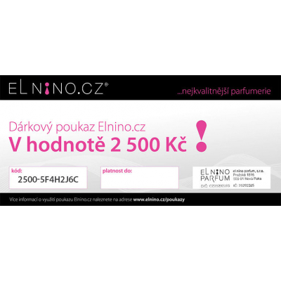 SLEVA Dárkový poukaz elektronický Dárkový poukaz 2500 Kč