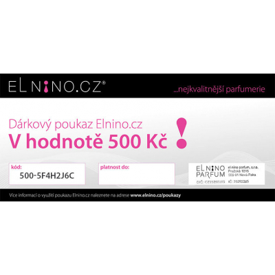 SLEVA Dárkový poukaz elektronický Dárkový poukaz 500 Kč