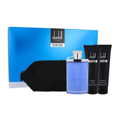 Dunhill Desire Blue Dárková kazeta toaletní voda 100 ml + sprchový gel 90 ml + balzám po holení 90 ml + kosmetická taštička