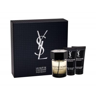 Yves Saint Laurent La Nuit De L'Homme Dárková kazeta toaletní voda 100 ml + balzám po holení 50 ml + sprchový gel 50 ml