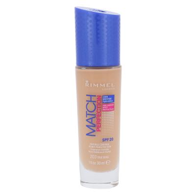 Rimmel London Match Perfection SPF20 Make-up pro ženy 30 ml Odstín 203 True Beige