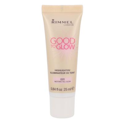 Rimmel London Good To Glow Rozjasňovač pro ženy 25 ml Odstín 001 Notting Hill Glow
