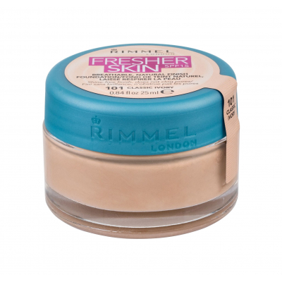 Rimmel London Fresher Skin SPF15 Make-up pro ženy 25 ml Odstín 101 Classic Ivory