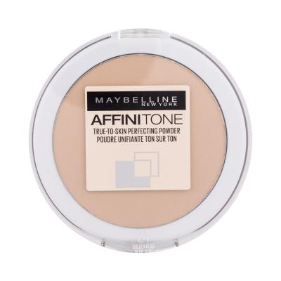 Maybelline Affinitone Pudr pro ženy 9 g Odstín 24 Golden Beige