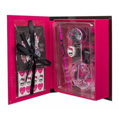 Monster High Monster High Dárková kazeta toaletní voda 50 ml + tužka + guma + ořezávátko + zápisník + samolepky