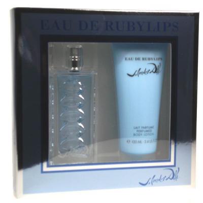 Salvador Dali Eau de Rubylips Dárková kazeta toaletní voda 50 ml + tělové mléko 100 ml poškozená krabička