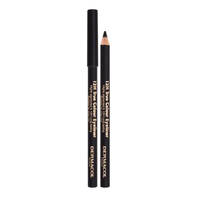 Dermacol 12H True Colour Tužka na oči pro ženy 0,28 g Odstín 8 Black