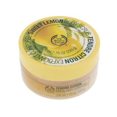 The Body Shop Sweet Lemon Tělový peeling pro ženy 200 ml