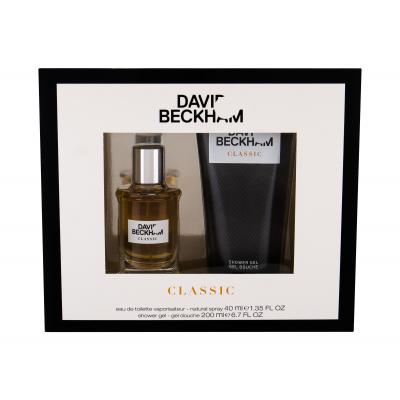 David Beckham Classic Dárková kazeta toaletní voda 40 ml + sprchový gel 200 ml