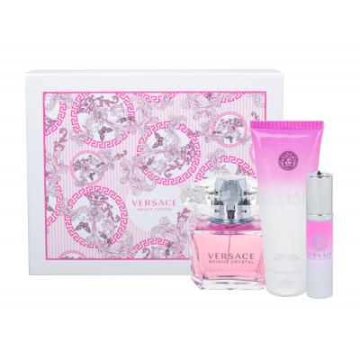 Versace Bright Crystal Dárková kazeta toaletní voda 90 ml + tělové mléko 100 ml + toaletní voda 10 ml
