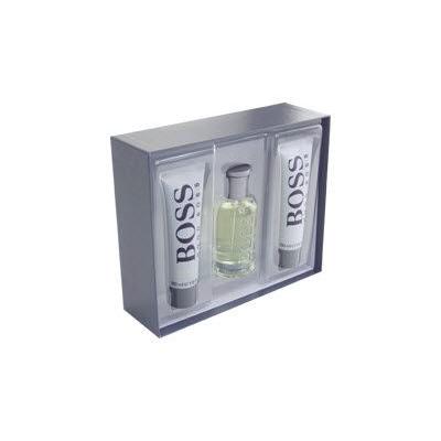 HUGO BOSS Boss Bottled Dárková kazeta toaletní voda 100 ml + balzám po holení 75 ml + sprchový gel 50 ml poškozená krabička