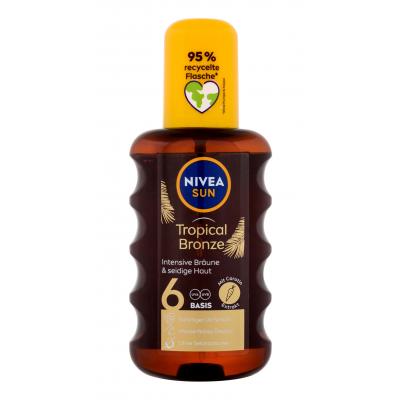 Nivea Sun Tropical Bronze Oil Spray SPF6 Opalovací přípravek na tělo 200 ml