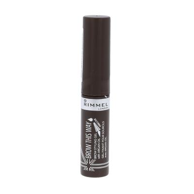 Rimmel London Brow This Way Brow Styling Gel Řasenka na obočí pro ženy 5 ml Odstín 002 Medium Brown