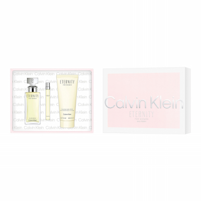 Calvin Klein Eternity Dárková kazeta parfémovaná voda 100 ml + tělové mléko 200 ml + parfémovaná voda 10 ml