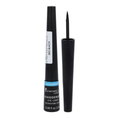Rimmel London Exaggerate Waterproof Oční linka pro ženy 2,5 ml Odstín 003 Black