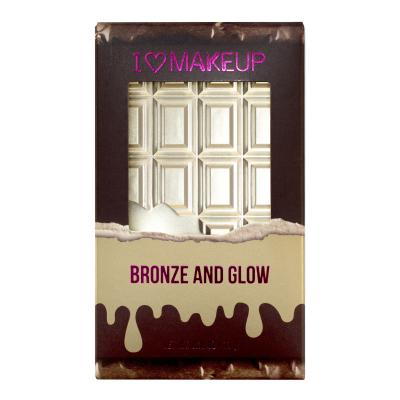 Makeup Revolution London I Heart Makeup Chocolate Duo Palette Bronzer pro ženy 11 g Odstín Bronze And Glow