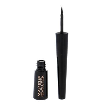 Makeup Revolution London Liquid Eyeliner Oční linka pro ženy 3 ml Odstín Black