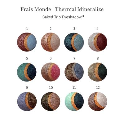 Frais Monde Thermal Mineralize Trio Oční stín pro ženy 2,2 g Odstín 1 poškozená krabička