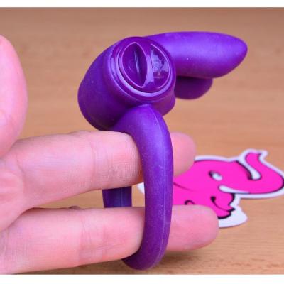 ToyJoy Eos The Rabbit C-Ring Purple Erekční kroužek pro muže 1 ks
