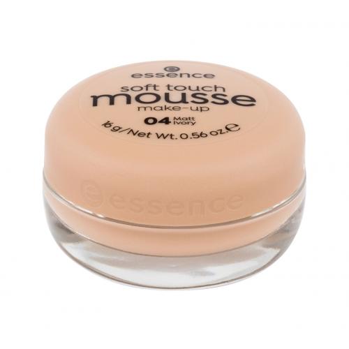 Essence Soft Touch Mousse 16 g make-up pro ženy 04 Matt Ivory na všechny typy pleti