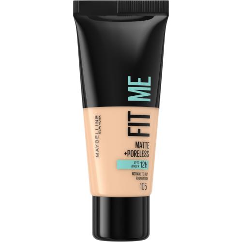 Maybelline Fit Me! Matte + Poreless 30 ml sjednocující makeup s matujícím efektem pro ženy 105 Natural Ivory