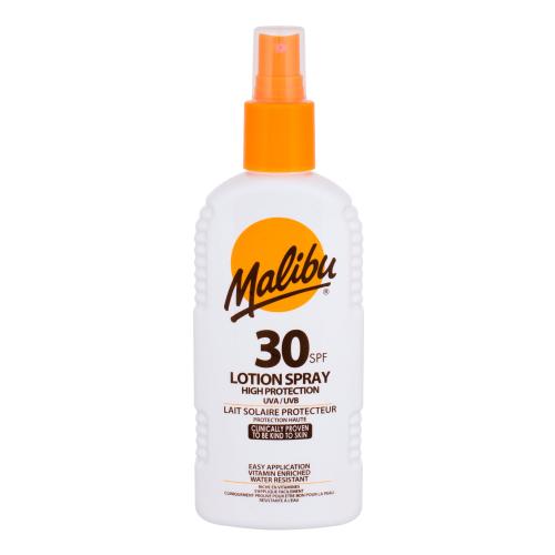 Malibu Lotion Spray SPF30 200 ml voděodolný sprej na opalování unisex