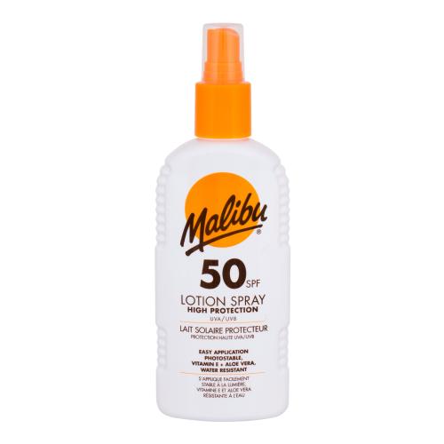 Malibu Lotion Spray SPF50 200 ml voděodolný sprej na opalování unisex