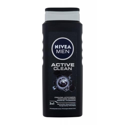 Nivea Men Active Clean 500 ml sprchový gel na tělo, tvář a vlasy pro muže