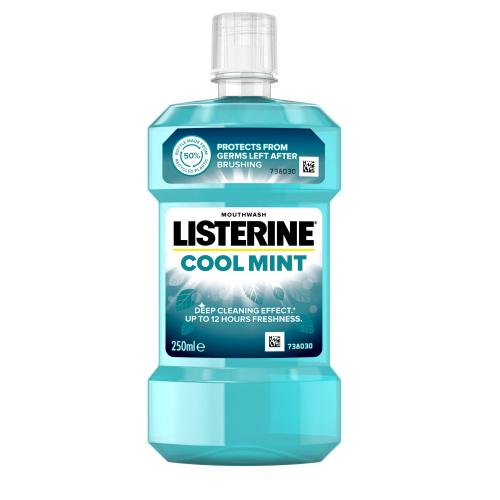 Listerine Cool Mint Mouthwash 250 ml ústní voda pro svěží dech unisex