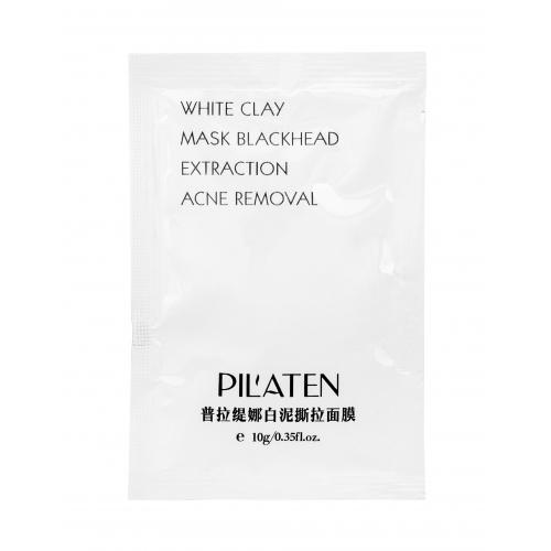 Pilaten White Clay 10 g čisticí maska proti černým tečkám a akné pro ženy