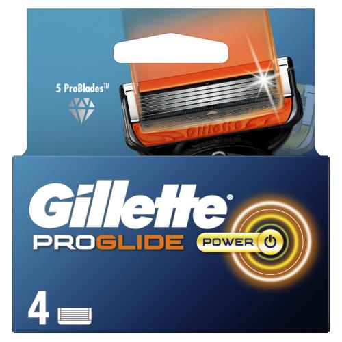 Gillette ProGlide Power náhradní břit pro muže náhradní břit 4 ks