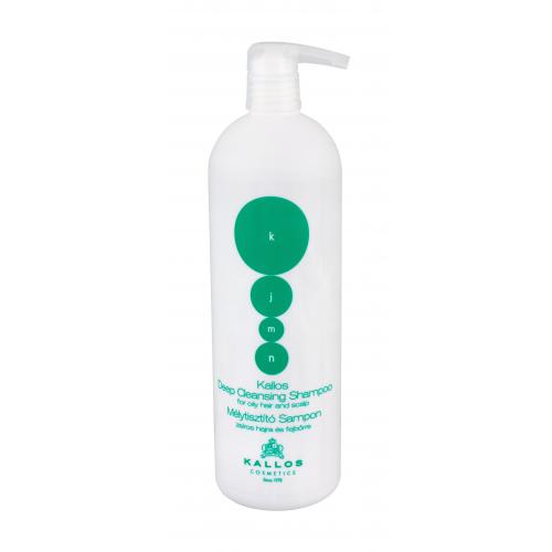 Kallos Cosmetics KJMN Deep Cleansing Shampoo 1000 ml šampon pro mastné vlasy a pokožku hlavy pro ženy