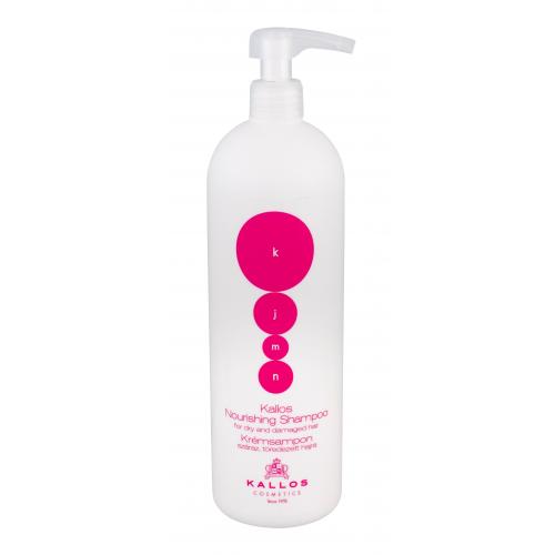 Kallos Cosmetics KJMN Nourishing 1000 ml vyživující šampon pro poškozené a suché vlasy pro ženy