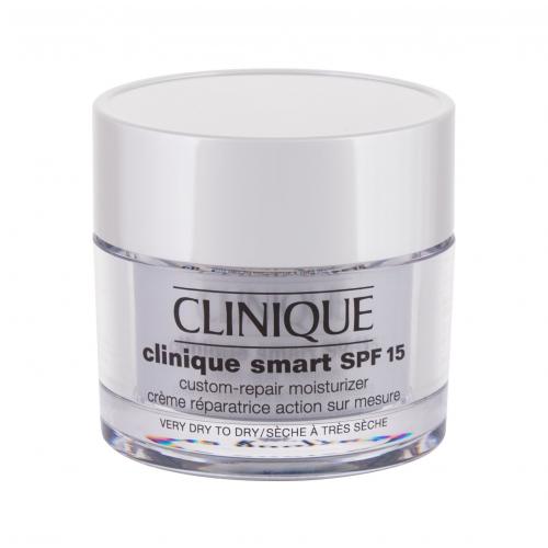 Clinique Clinique Smart™ SPF 15 Custom-Repair Moisturizer denní hydratační krém proti vráskám pro suchou až velmi suchou pleť SPF 15 50 ml