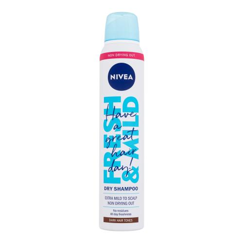 Nivea Fresh & Mild Dark Hair Tones 200 ml suchý šampon pro tmavé odstíny vlasů pro ženy