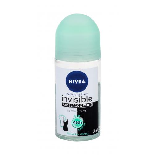 Nivea Black & White Invisible Fresh 48h 50 ml antiperspirant roll-on pro ženy