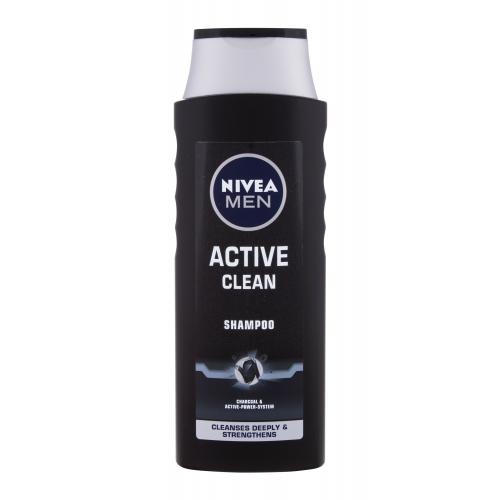 Nivea Men Active Clean 400 ml šampon s aktivním uhlím pro muže