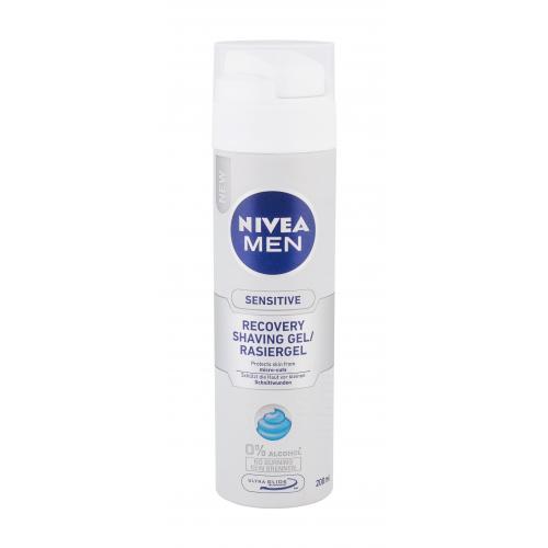 Nivea Men Sensitive Recovery 200 ml gel na holení bez alkoholu pro citlivou pleť pro muže