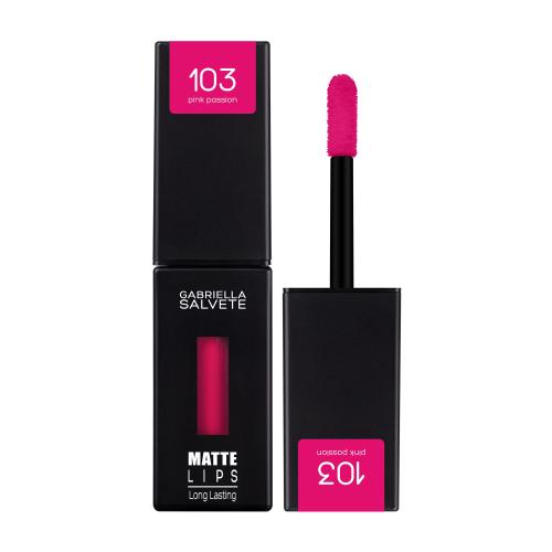 Gabriella Salvete Matte Lips 4,5 ml rtěnka pro ženy 103 Pink Passion tekutá rtěnka