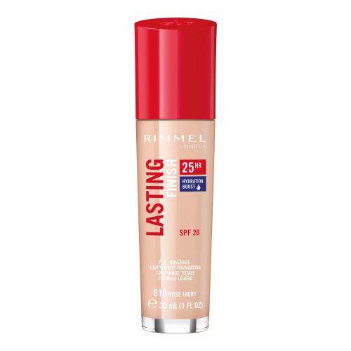 Rimmel Lasting Finish 25H tekutý make-up SPF 20 odstín 010 Rose Ivory 30 ml